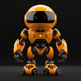 可爱3D机器人智能设备图片